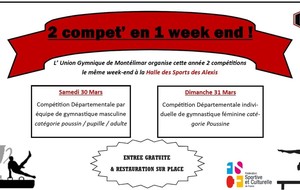 L'UGM acceuille 2 compétition en 1 week end 