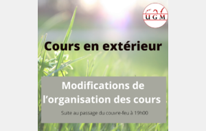 Ajustements cours en extérieur 