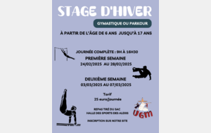 Stages - vacances de février